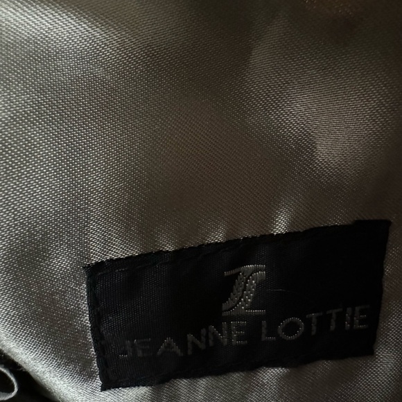 Vintage Beaded Evening bag/grey Satin by Jeanne Lottie - Picture 9 of 9